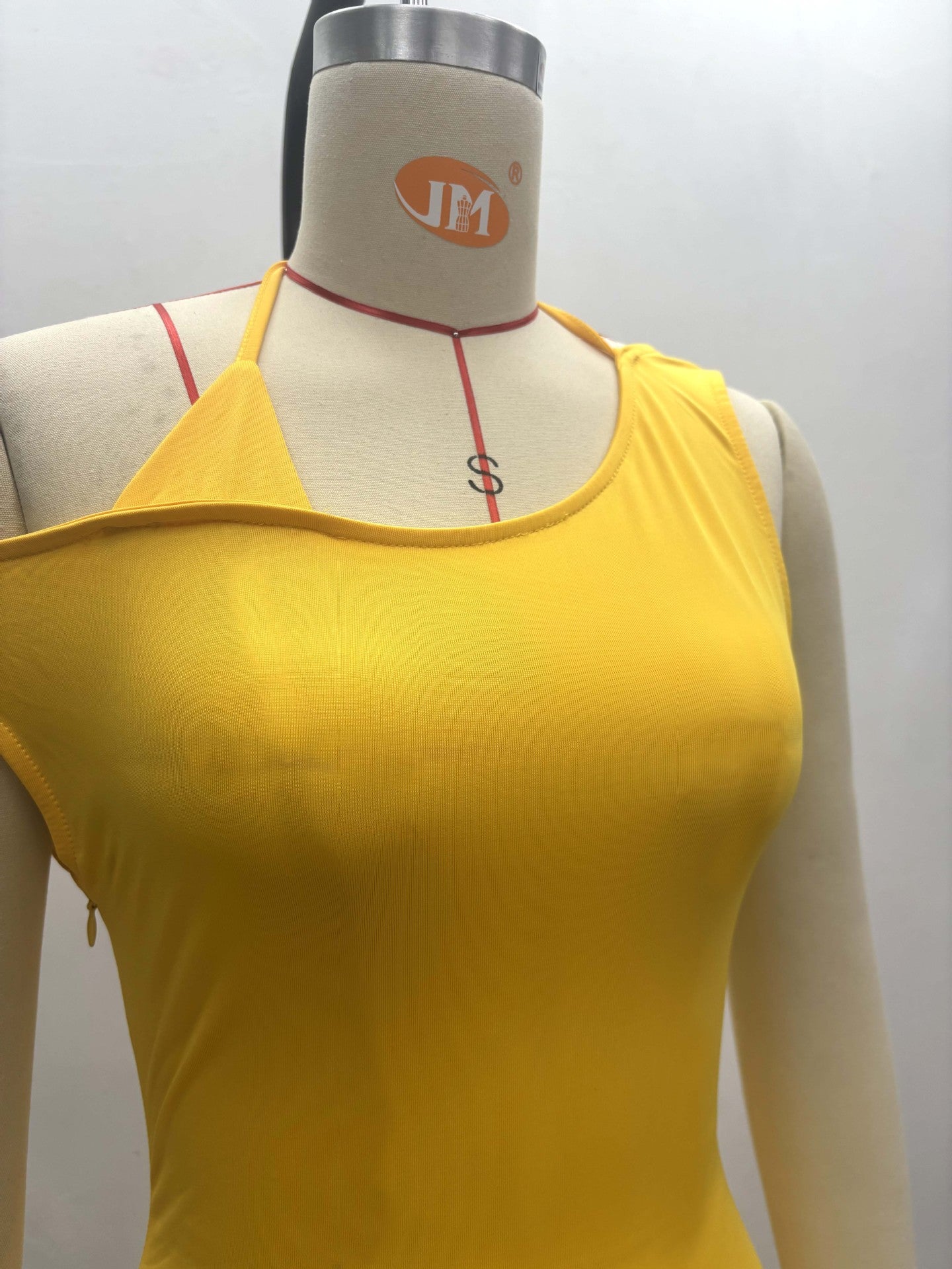 African Women Style One-Shoulder Sleeveless Backless Dress 7