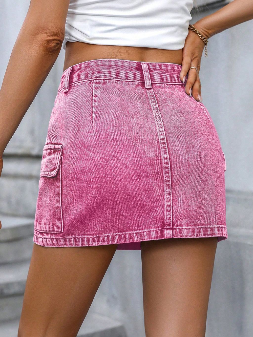 Women's street fashion Mini denim skirts 14