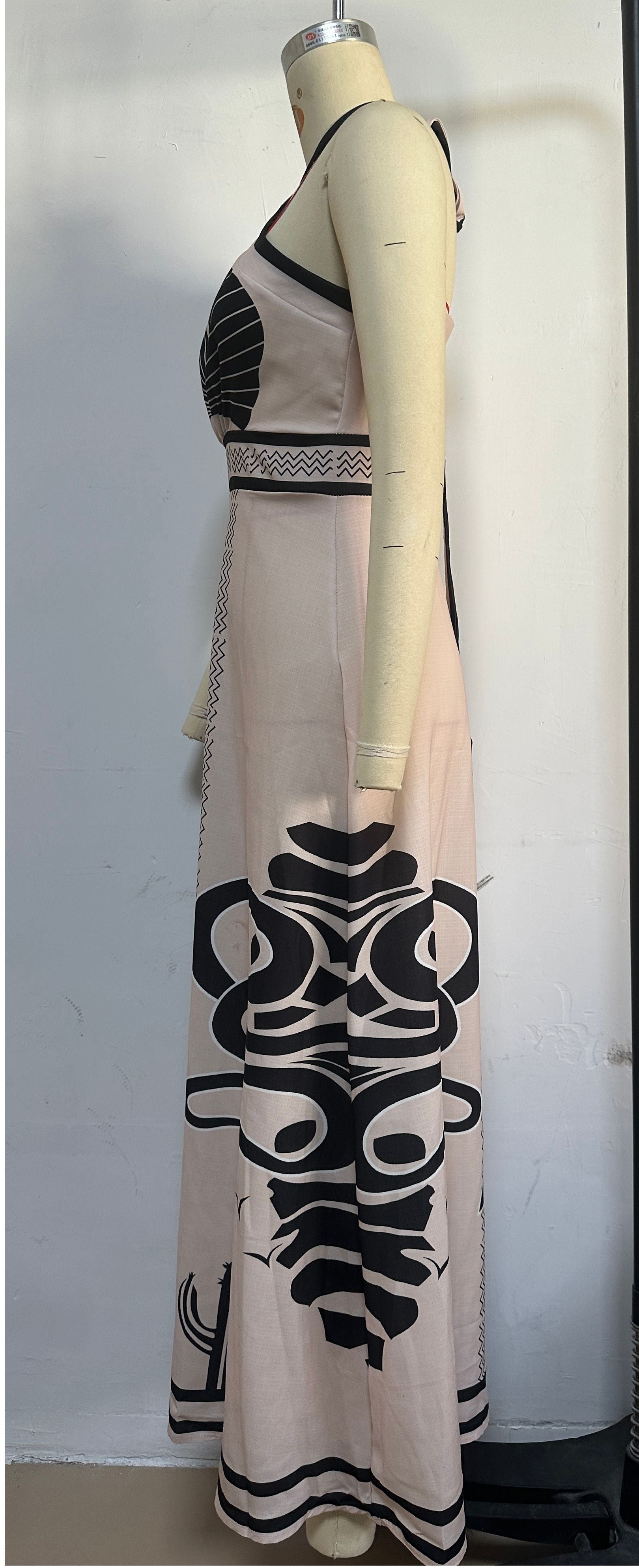 Women Summer Sexy Halter Neck Lace Maxi Dress 8