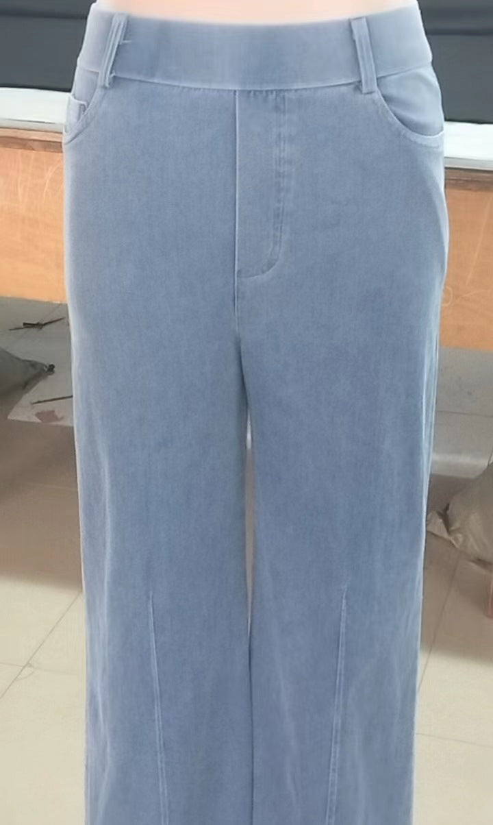 Women Loose Stretch Denim Pants 7