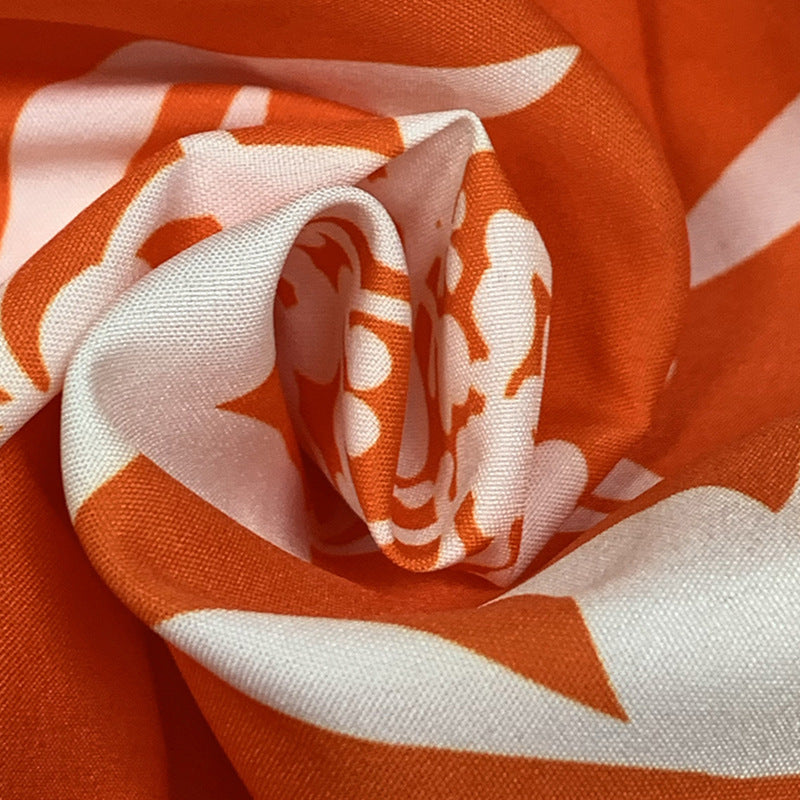 Women's Fashion Chic Floral High-Waist Loose Straight-Leg Casual Pants 5