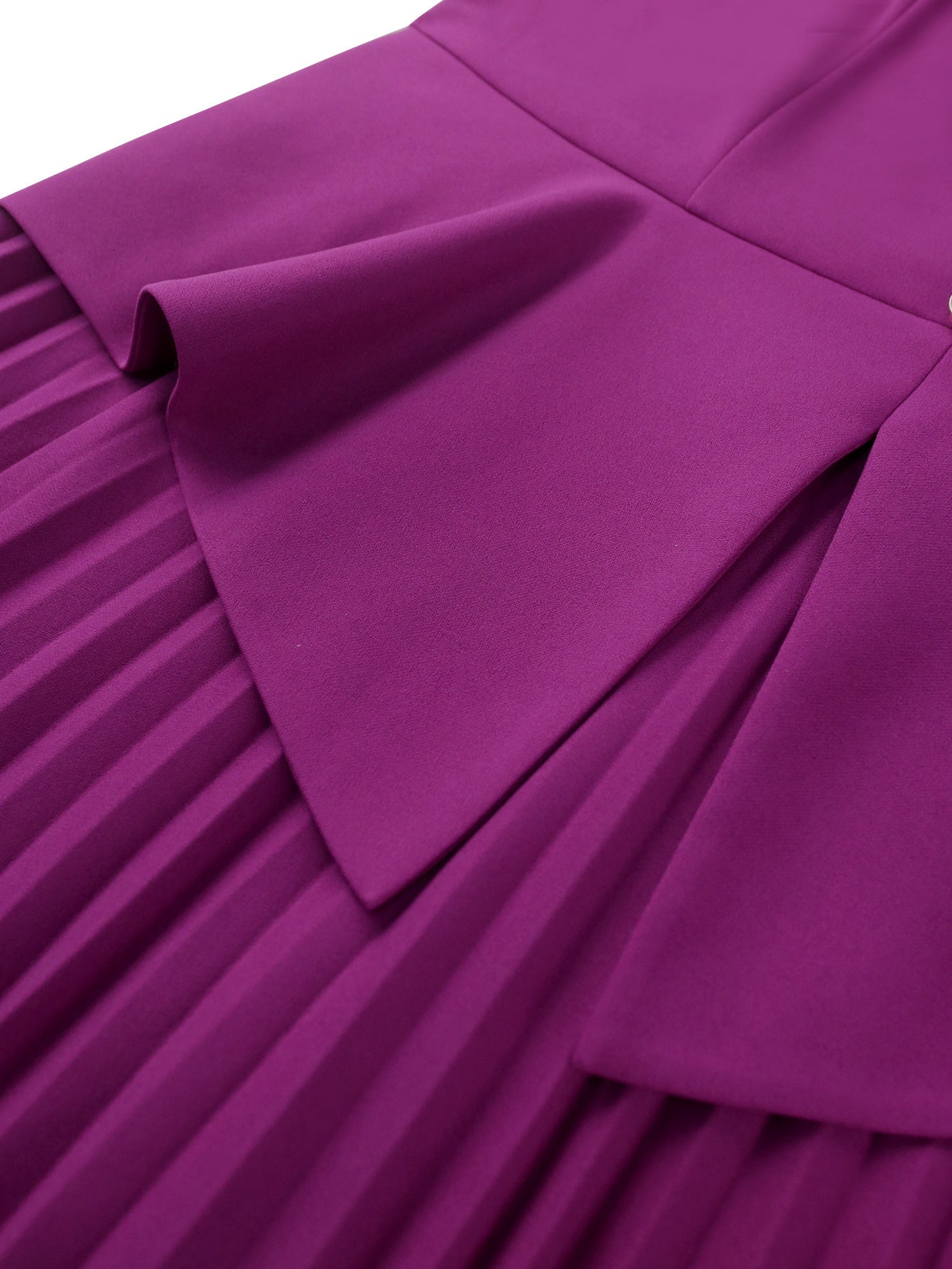 Women Turndown Collar pleated Formal Party pleated Dress 14