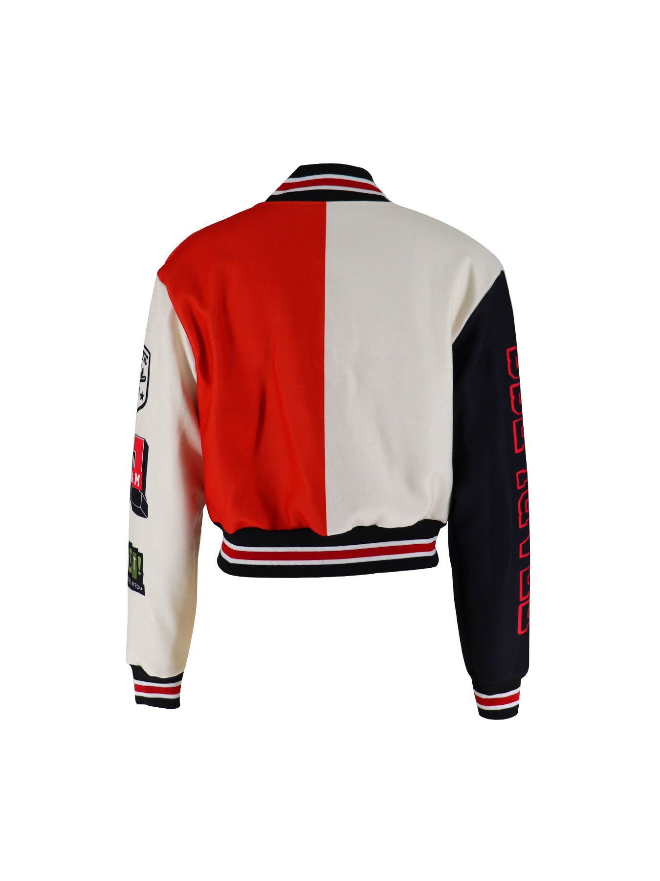 Color-Block Embroidered Baseball Jacket 7