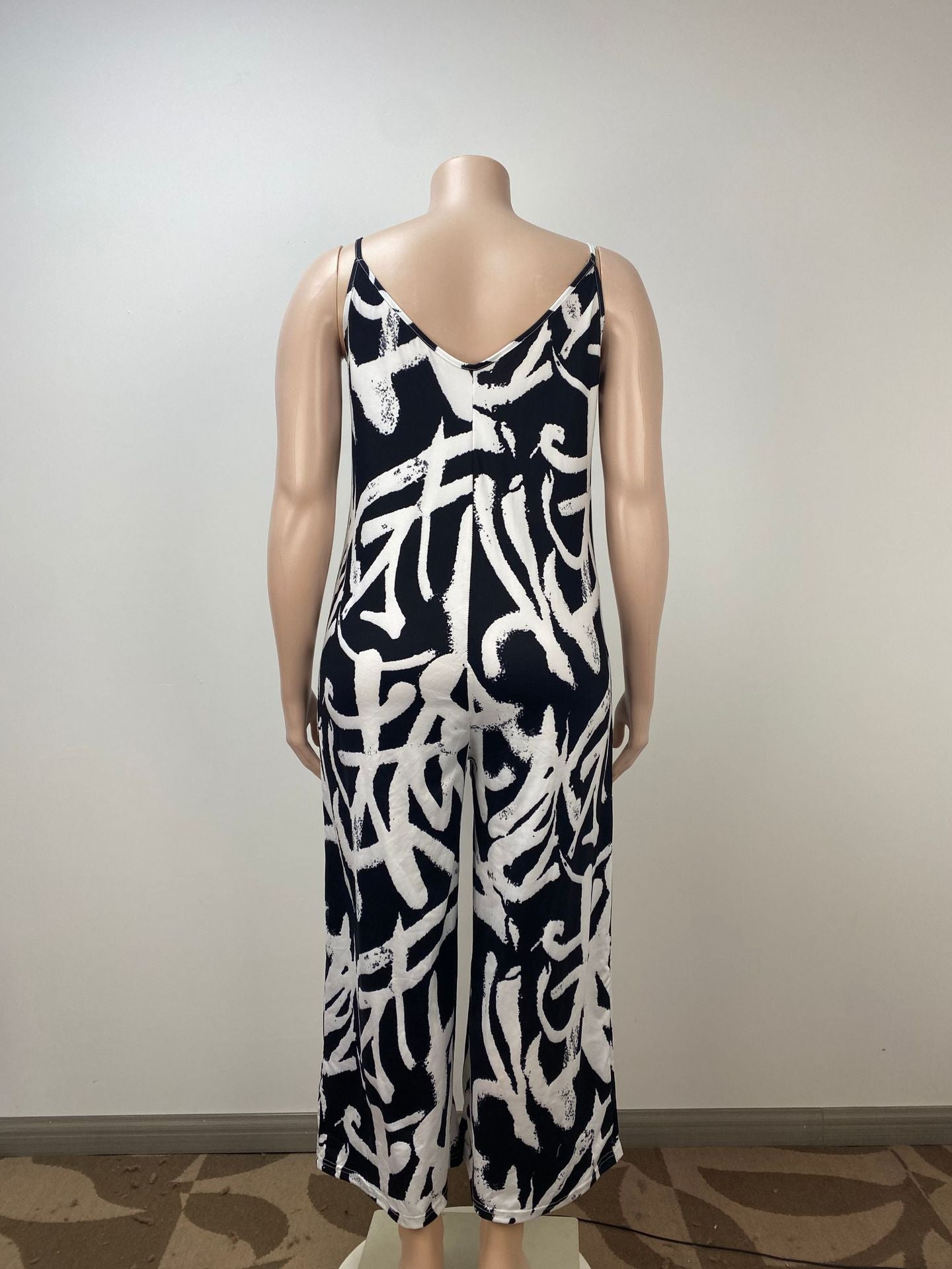 Fashion Style Casual Strap Wide Leg Jumpsuit 6