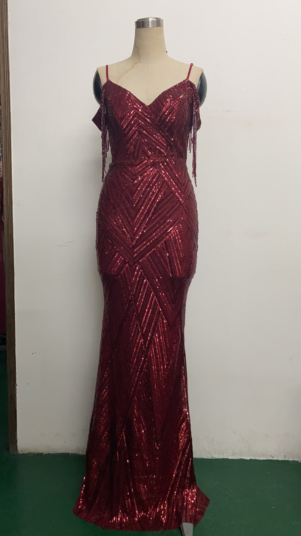 Sequin Fishtail Long Formal Dress Evening Gown 17