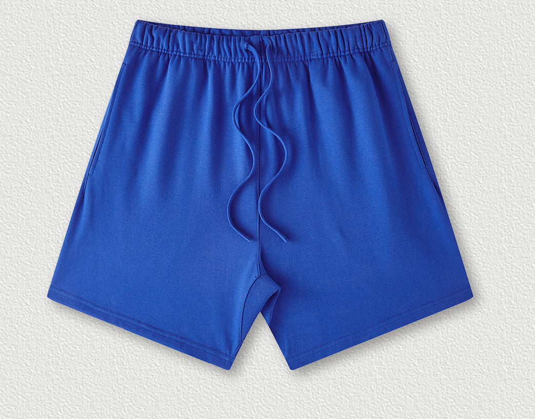 Summer Men's Solid Color Trendy Loose Casual Knee-Length Sports Shorts 5