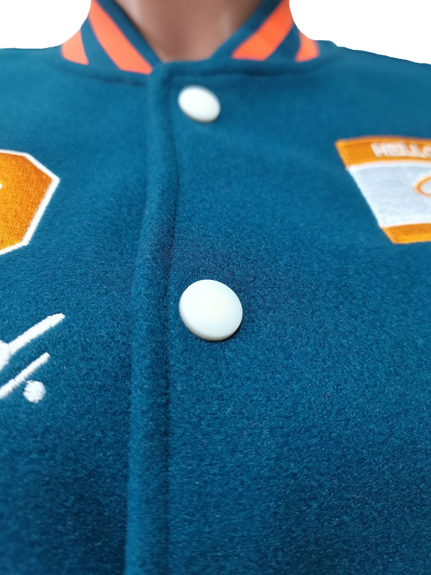 Women Fashion Velvet Print Embroidered Baseball Jacket 18