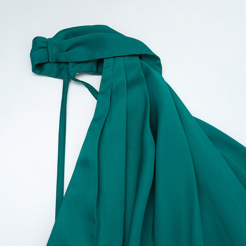 Women Sexy Halter Neck Backless Evening Dress 12