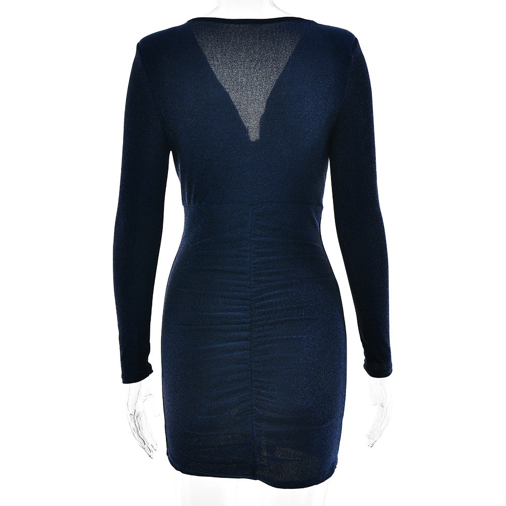 Women Party V-neck Sexy Bodycon Dress 17