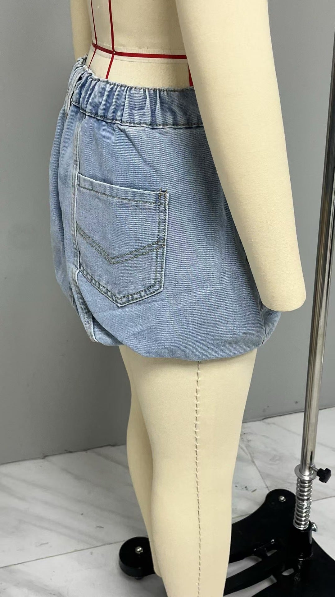 Summer Pocket Denim Short Skirt 5
