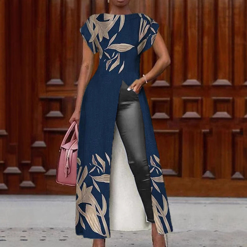 Women Summer Casual Split Long Dress 6