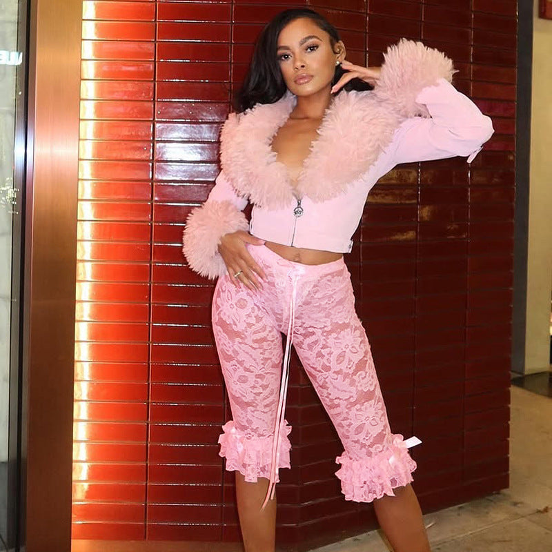 Women's Sexy Lace Casual Summer Pants 6