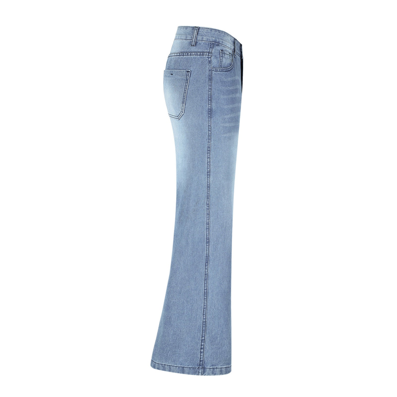High Waist Loose Wide-Leg Women's Denim Pants 6