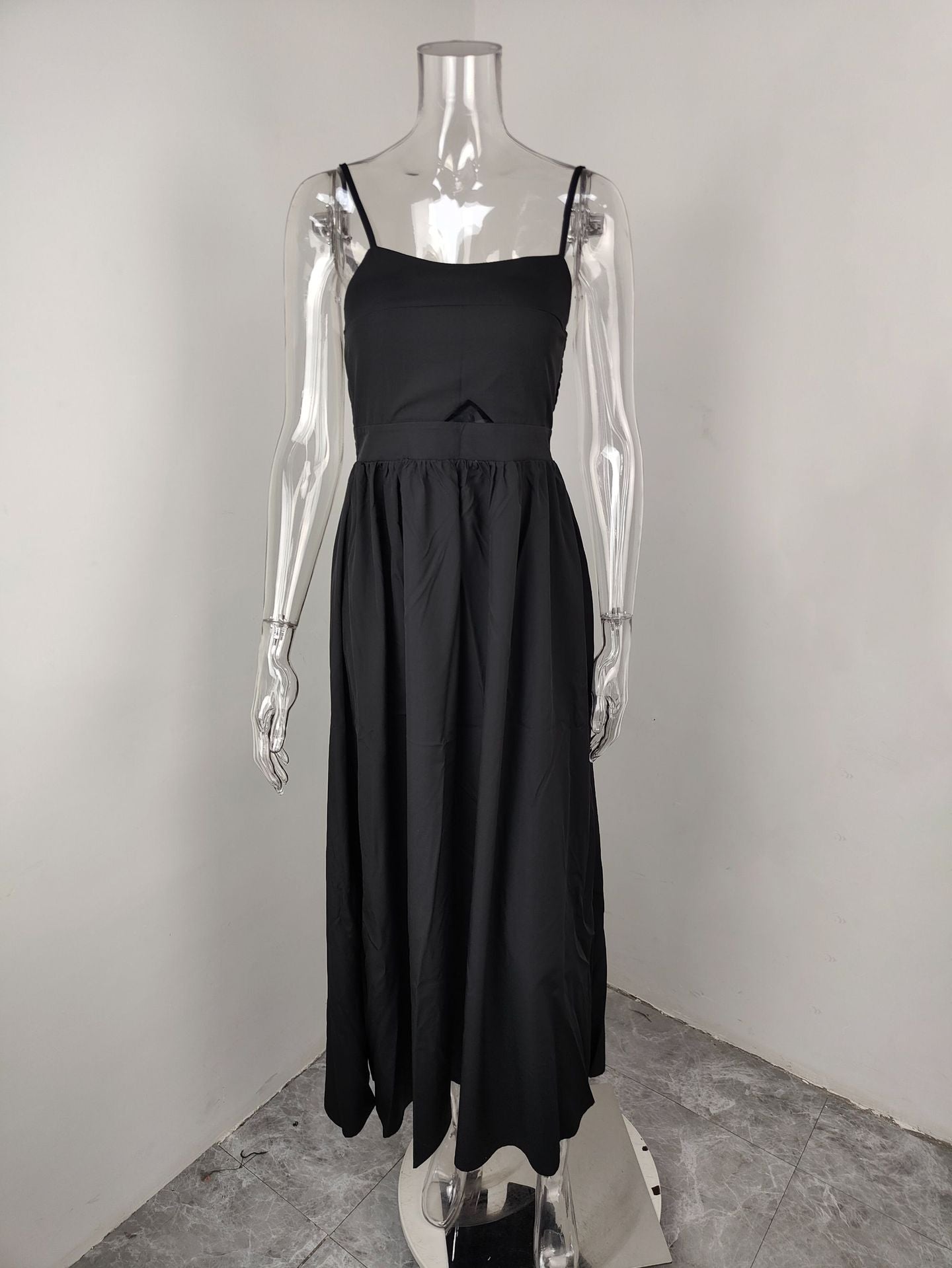 Women Sexy French Cutout Slit Maxi Dress 9