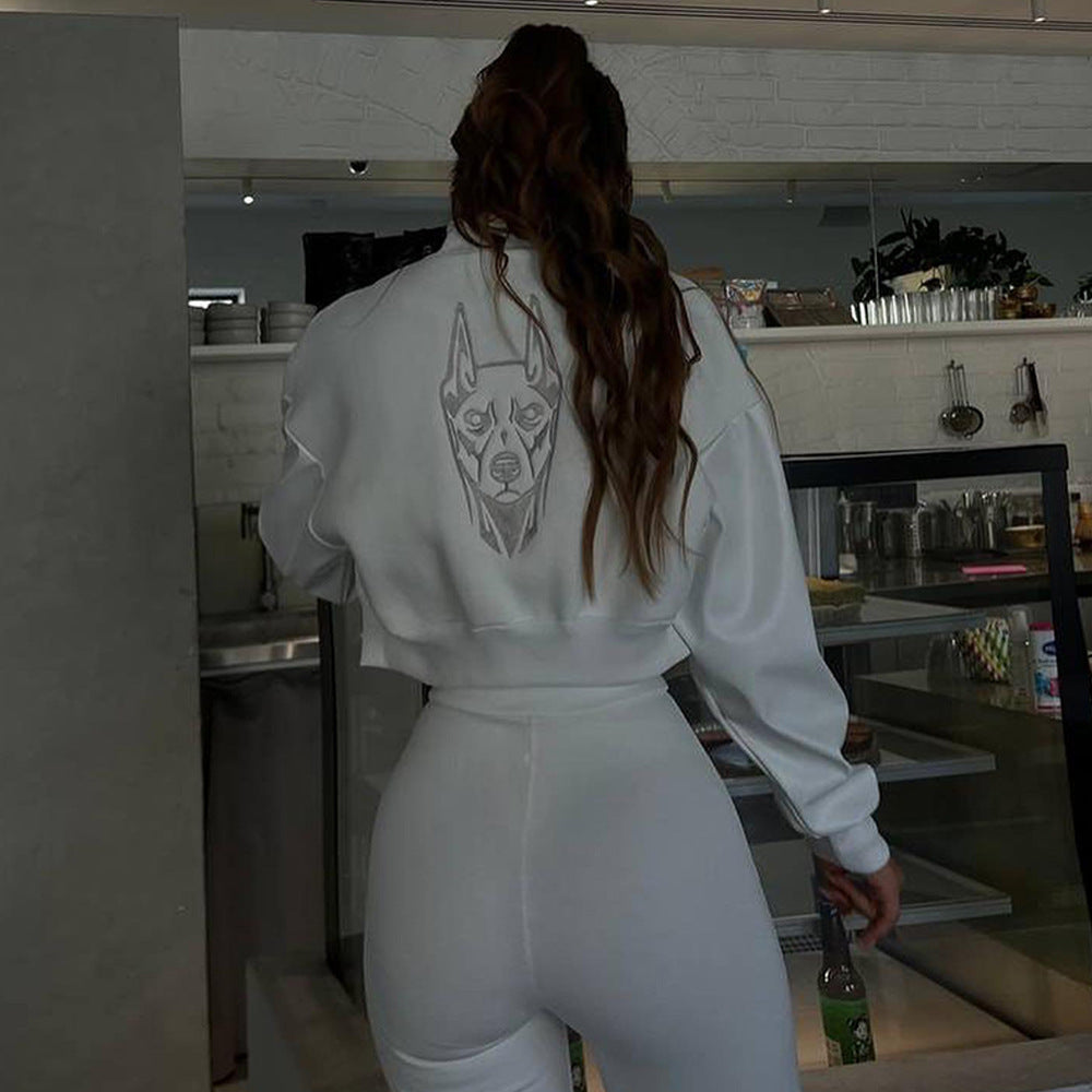 Autumn And Winter Style Street Trendy Pu Patchwork Embroidered Jacket 8