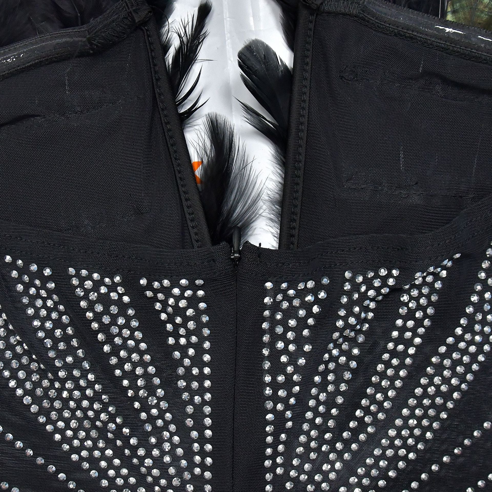 Women Solid Sexy Mesh Beaded Jumpsuit 29