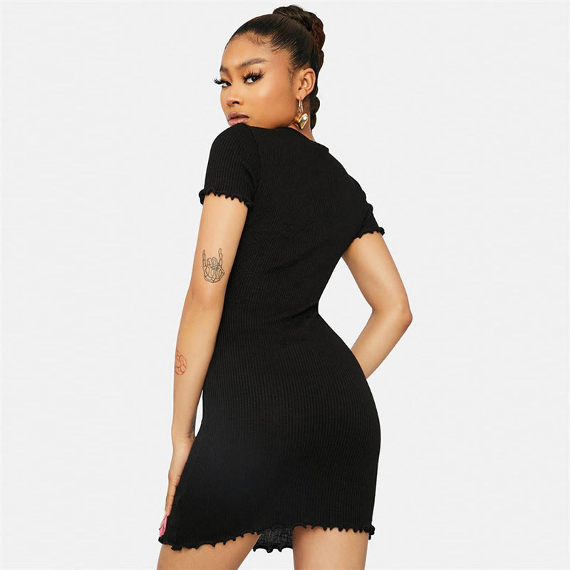 Women Butterfly Embroidered Sexy Bodycon Dress 4