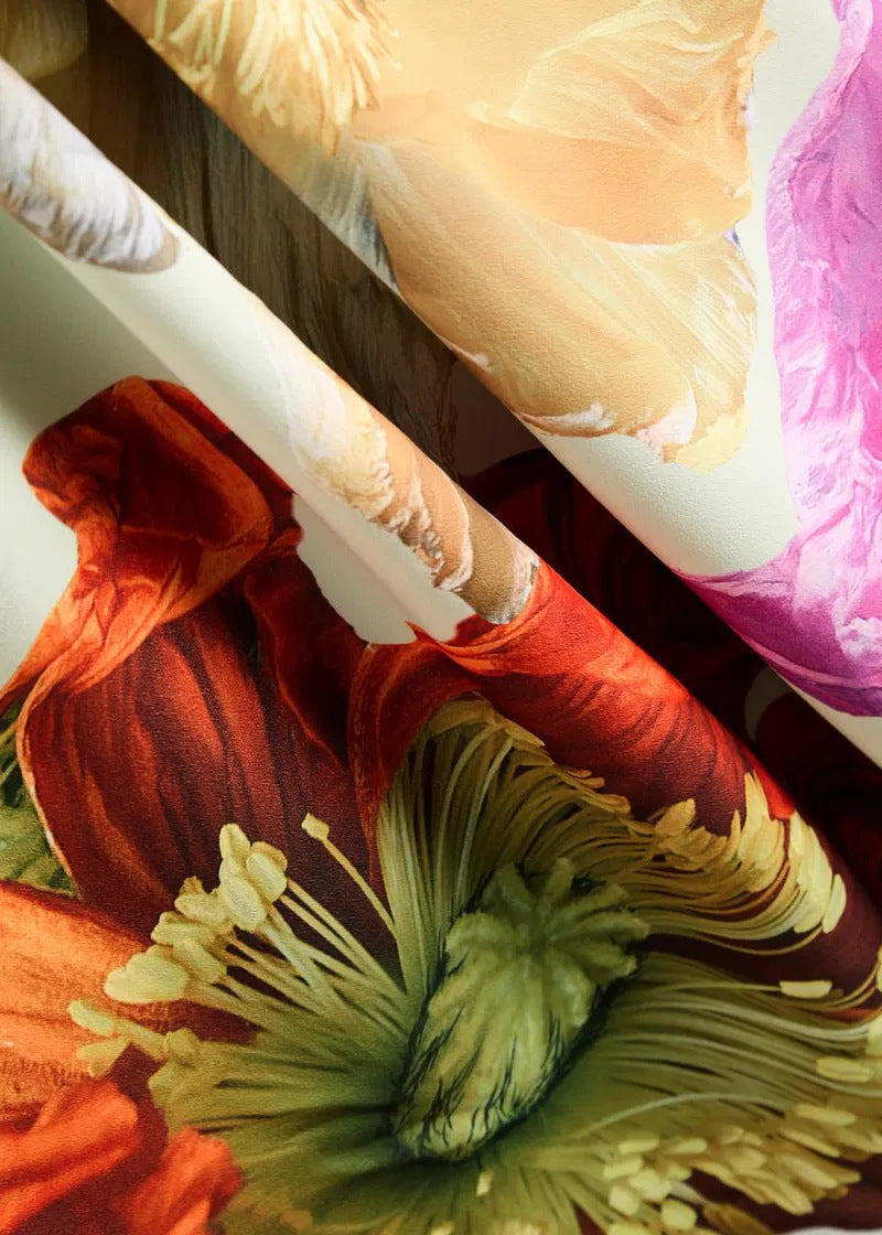 Women Spring/Summer Slash Shoulder Print Casual Holiday Dress 17