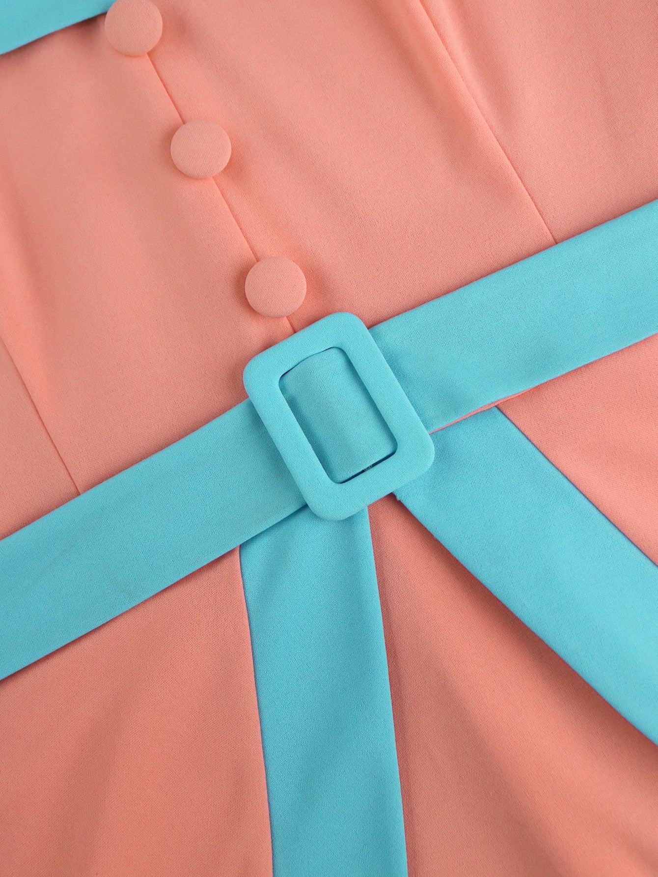 High-Waist Contrast Color A-Line Plus Size Formal Party Cocktail Dress 16