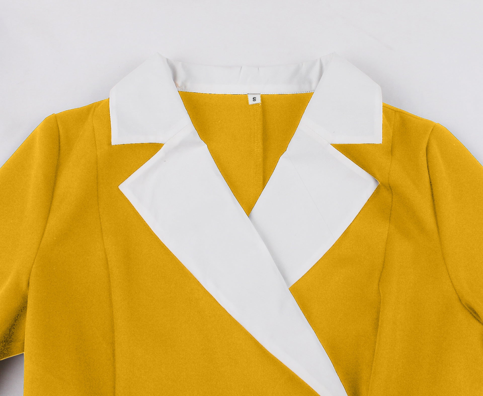 Women's Slim Fit Slim Waist High-End Color-Block Office Chic Maxi Dress for Summer 15