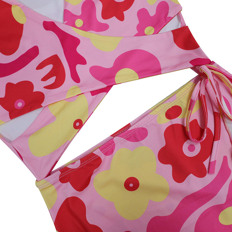 Stylish And Sexy Outfit Long-Sleeved Wrap V-Neck Sexy Hollow Dress 13