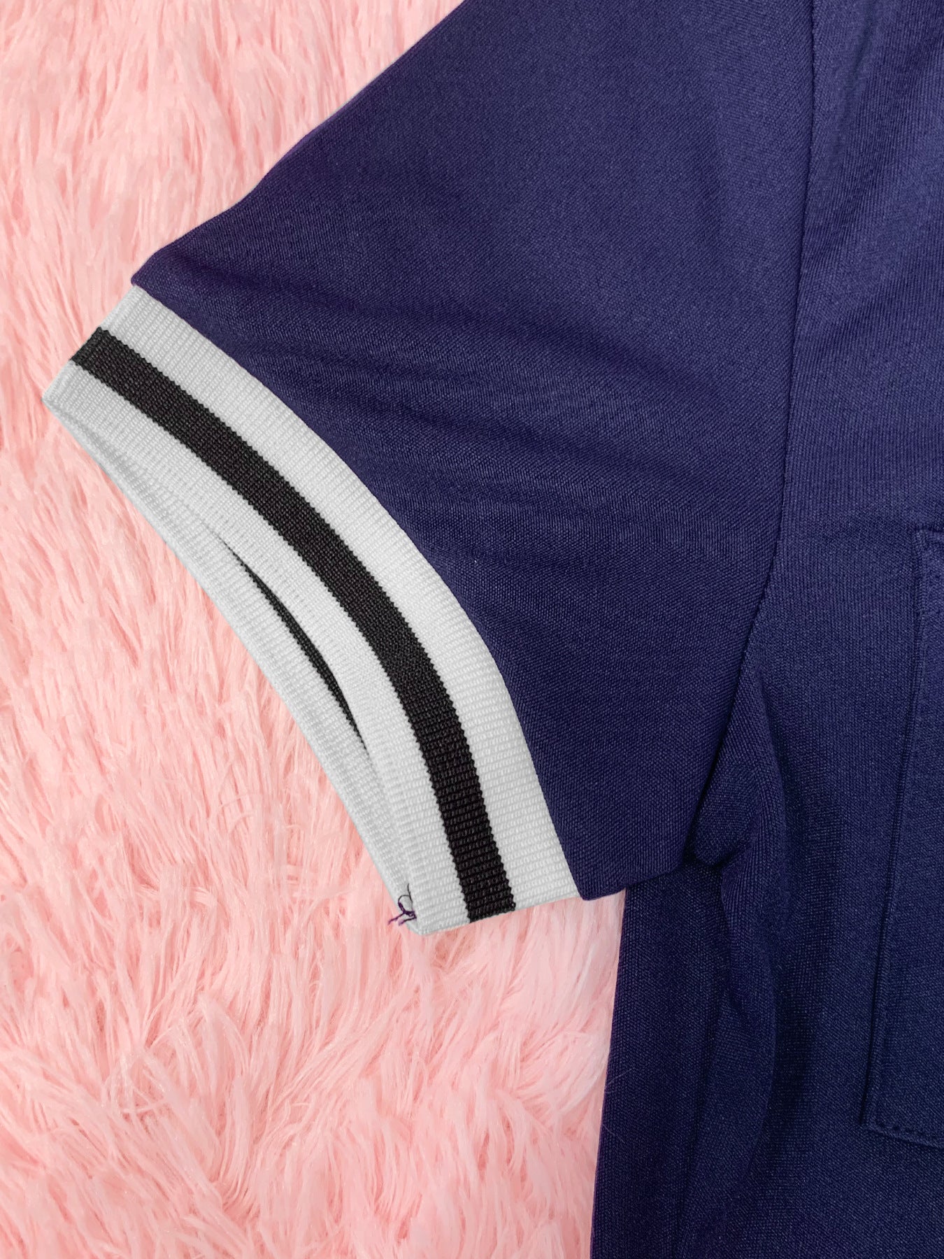 Women Spring and Summer Casual Polo Neck Top and Wide Leg Pants Contrast Color Casual Two Piece Set 14