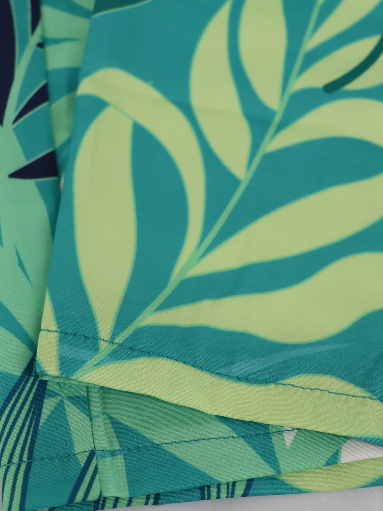 Plus Size Women Summer V-Neck Print Suspender Lace Casual Jumpsuit 5