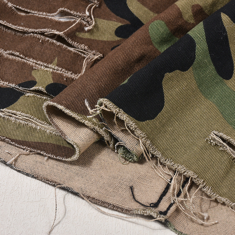 Women's Summer Camo Pocket Tassel Hollow Trendy Skirt 16