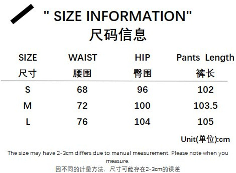 Women solid elastic waist hole material knitting Pant 12