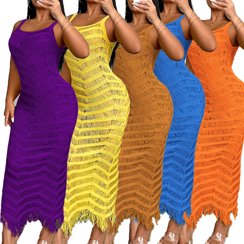 Women Suspender Sweater Dress 12