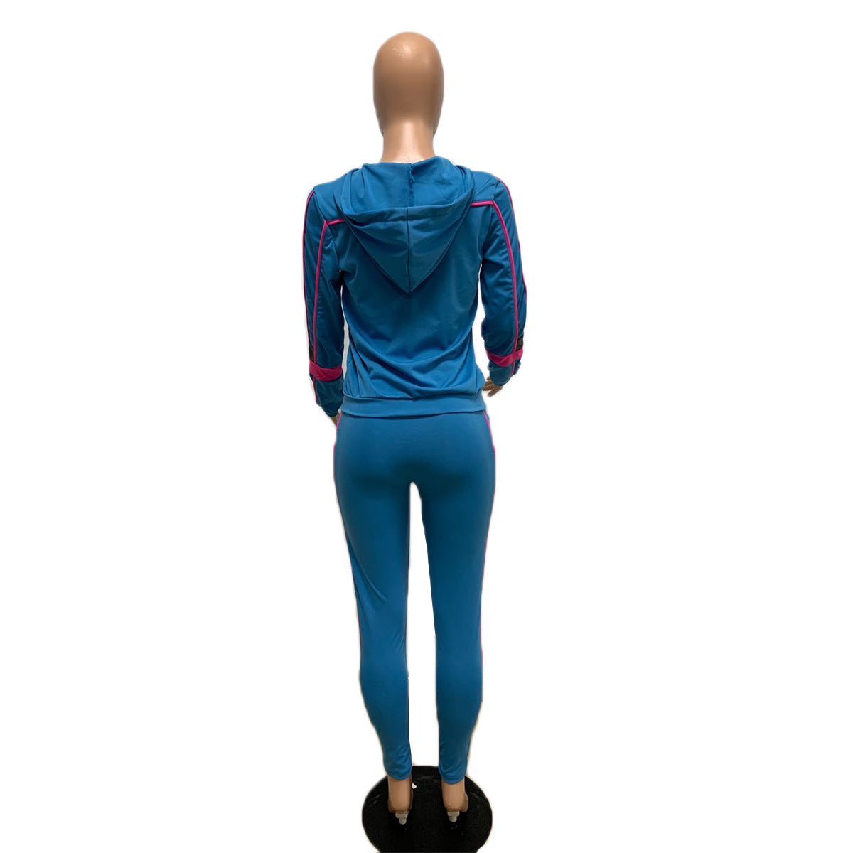 Women's Fashion Sports Casual Autumn And Winter Zipper Long Sleeves Two Piece Tracksuits 11