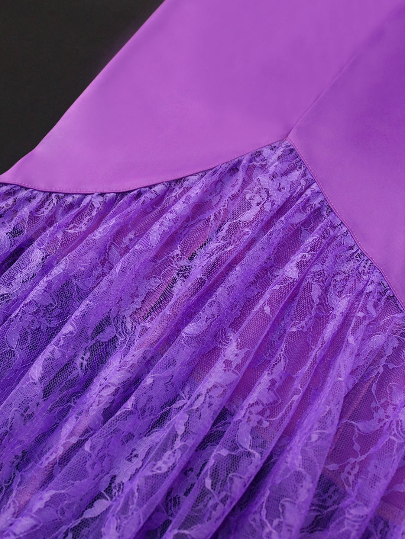 Bell Bottom Sleeve Lace Patchwork Fishtail Formal Party Dress 16