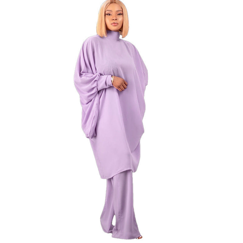 Autumn And Winter Chic Women's Suit Fashionable Baton Loose-Sleeved Shirt Straight-Leg Trousers Two-Piece Set 16