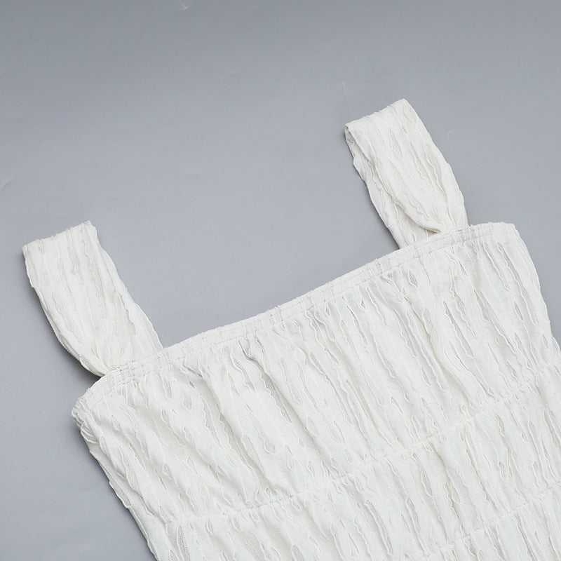 Spring Texture off shoulder slim Long Dress 9