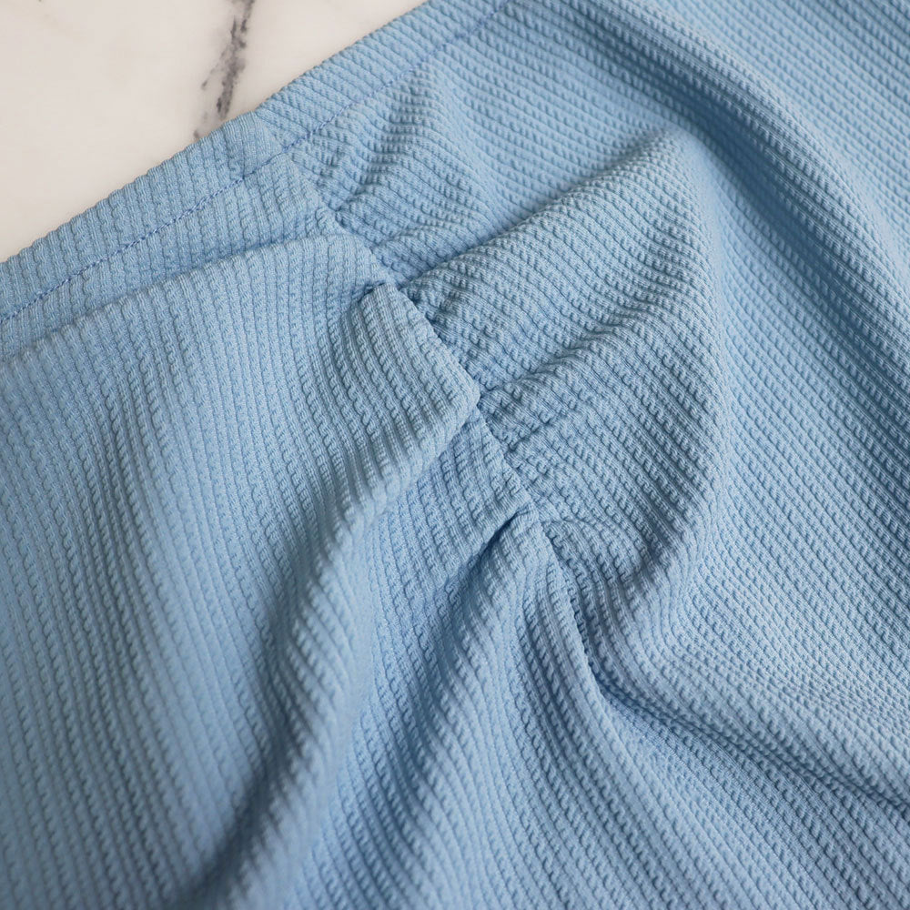 U-neck Tight Fitting short top with high waist and slit Bodycon long skirt autumn and winter two-piece set 36