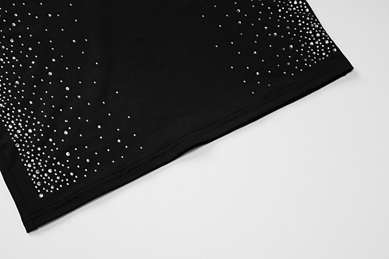 Women Summer Beaded Slim Fit Round Neck Short Sleeve Bodycon Dress 15