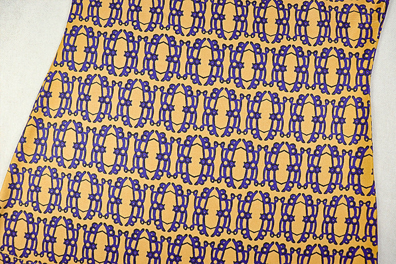 Printed Strap Low-Back Sleeveless Long Dress 14