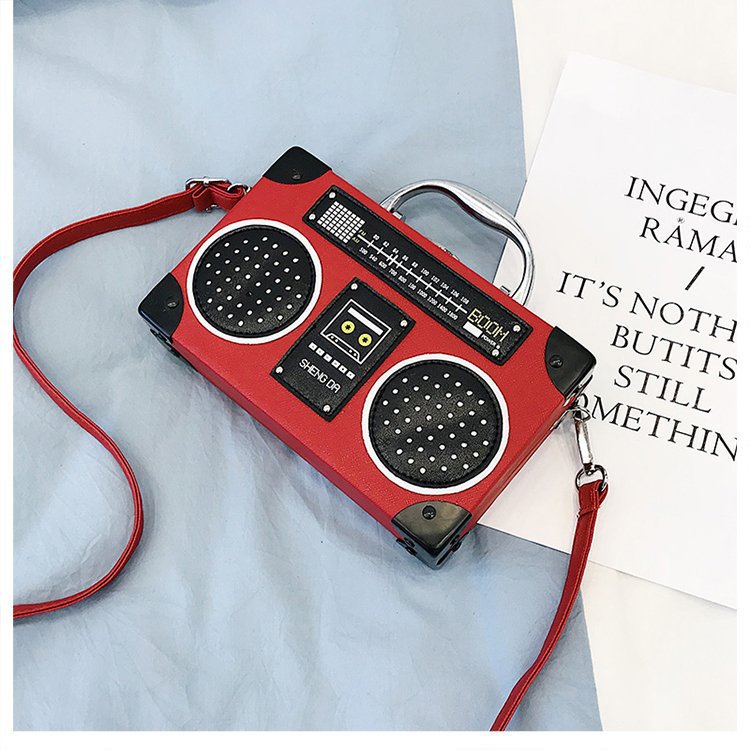 Radio Bag Box Shoulder Crossbody Bag Creative Style Funny Handbag For Women 24