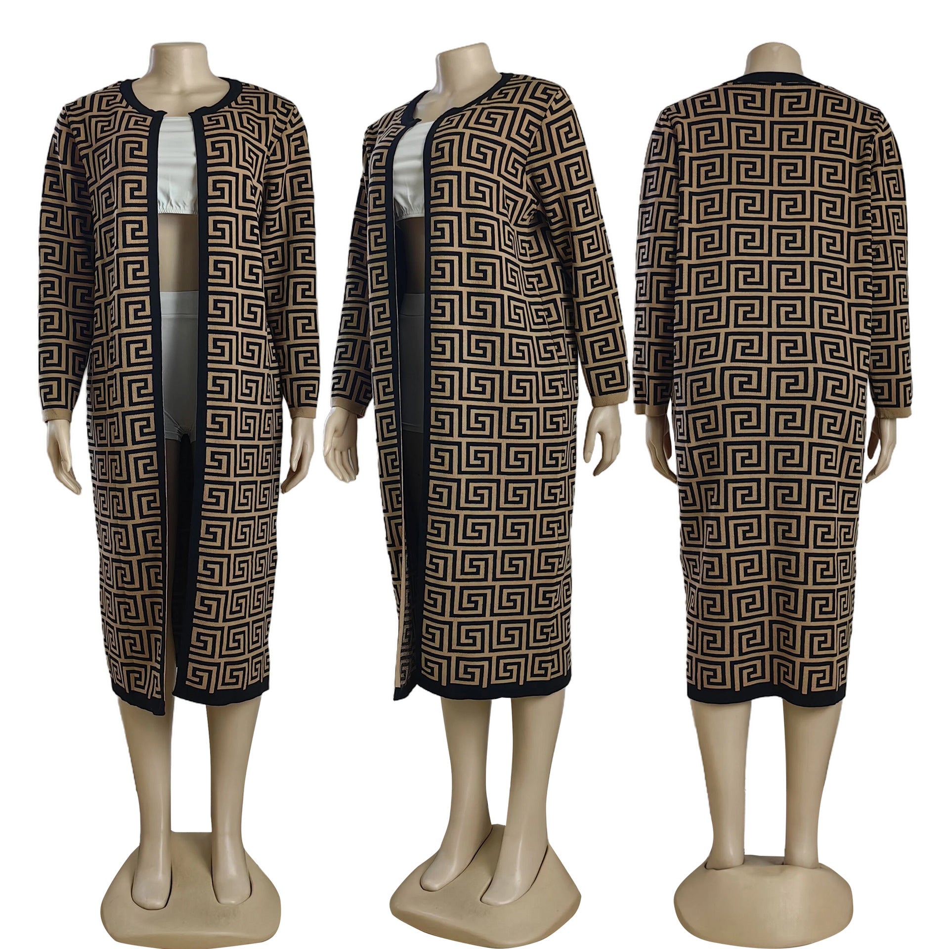 Women's Fashion Casual Long Knitting Shirt Loose Cardigan Sweater Jacket 9