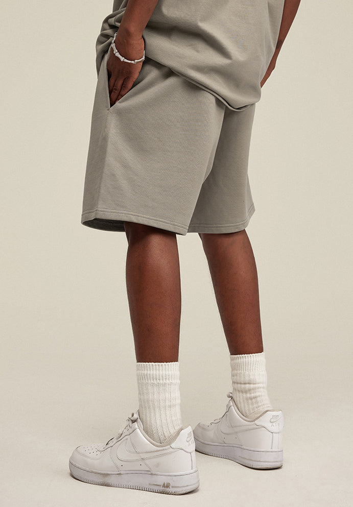 Summer Men's Solid Color Trendy Loose Casual Knee-Length Sports Shorts 16