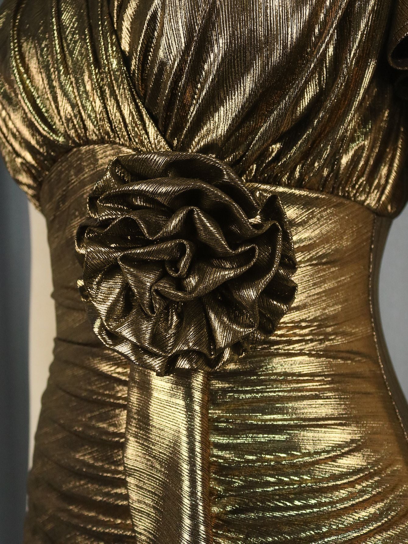 Women sexy v-neck pleated fishtail Formal Party Dress 10