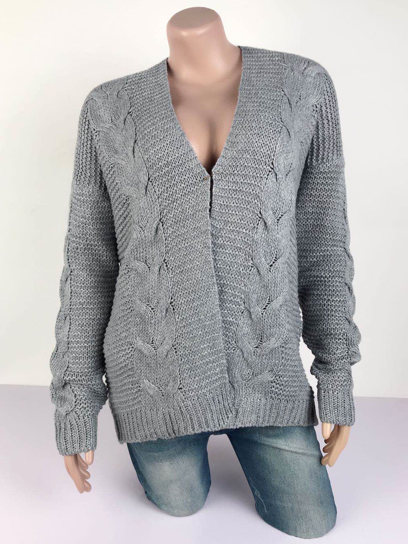 Autumn And Winter Sweaters Warm Knitting Cardigan Tops For Women 17
