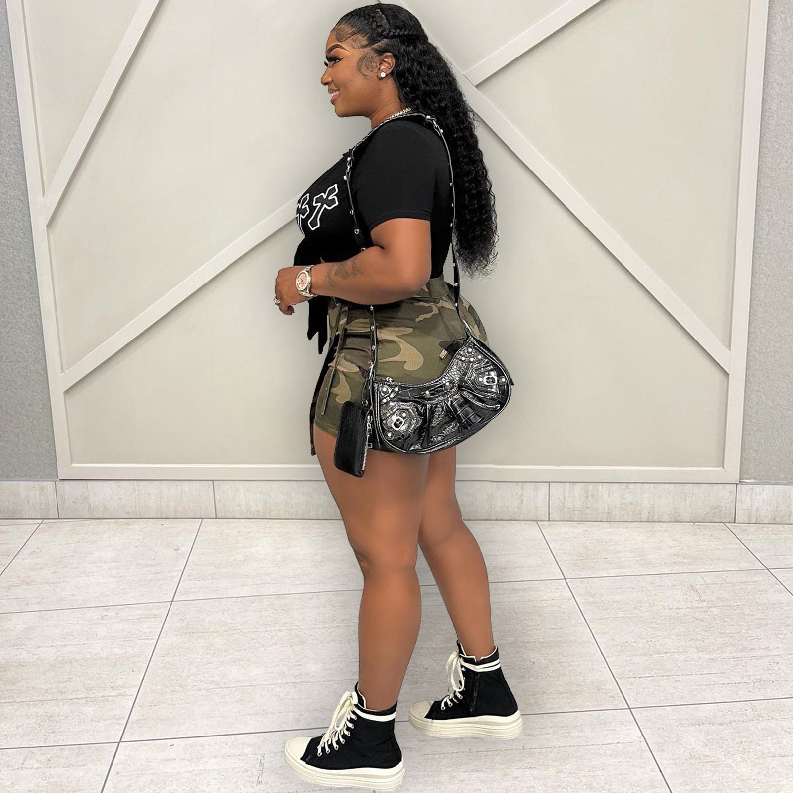 Women Summer Camouflage Skirt 5