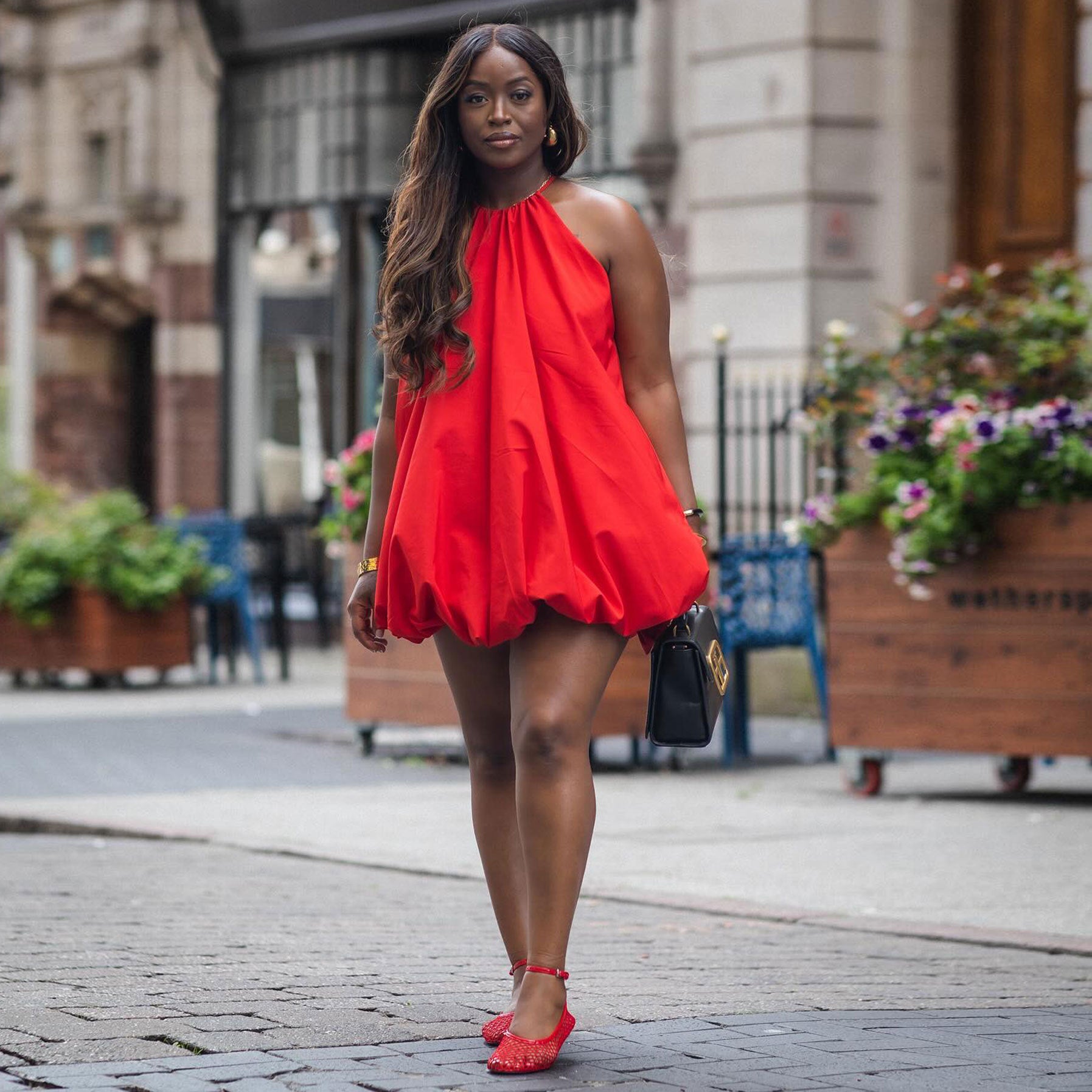 Solid Color Sleeveless Short Bubble Dress 3