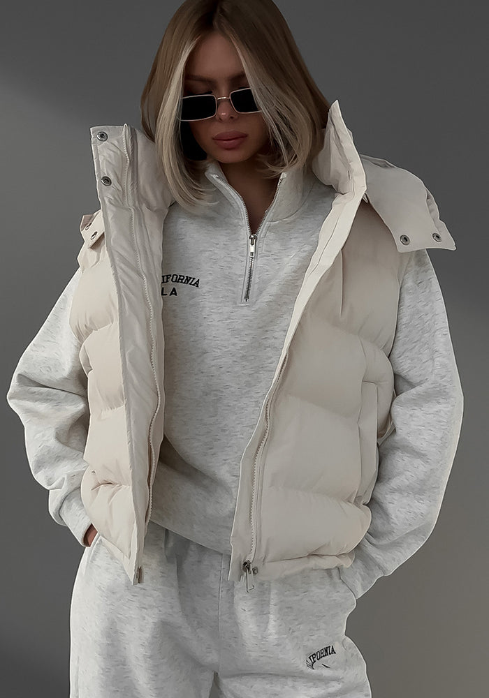 Autumn And Winter Trendy Sleeveless Hooded Down Cotton Jacket Cotton-Padded Outer Vest