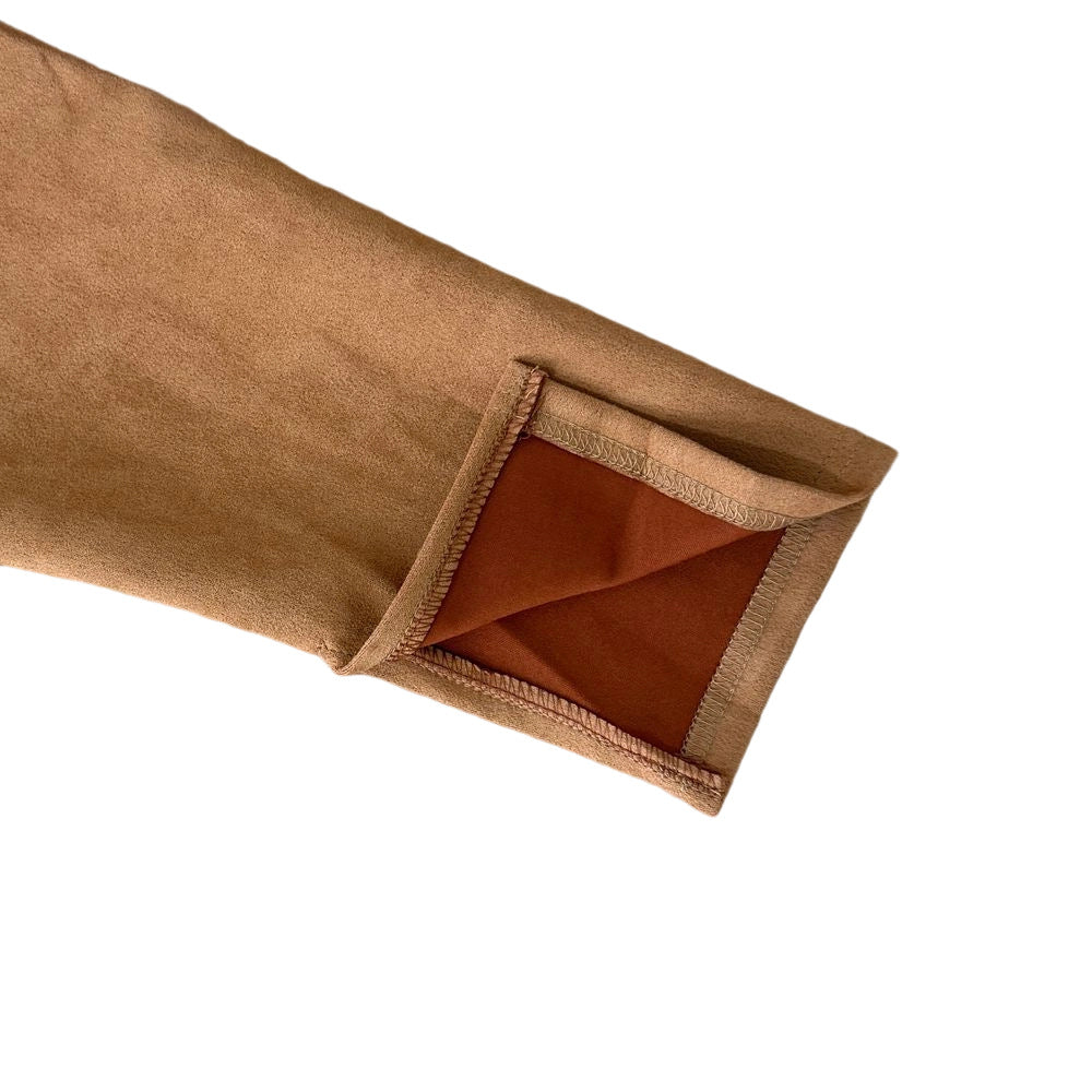 Women Solid Long-Sleeved Slit Two-Piece Set 21