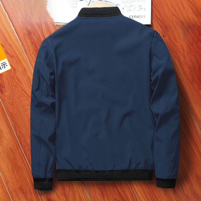 Men's Casual Zip Stand Collar Jacket 10