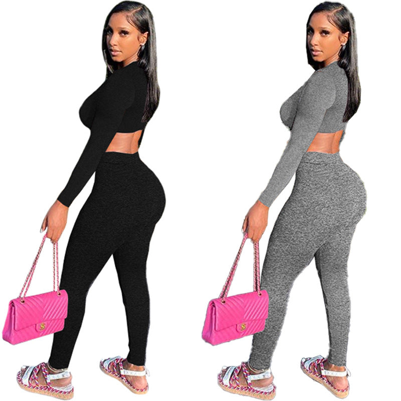 Women Casual Yoga Exercise Two Piece 7