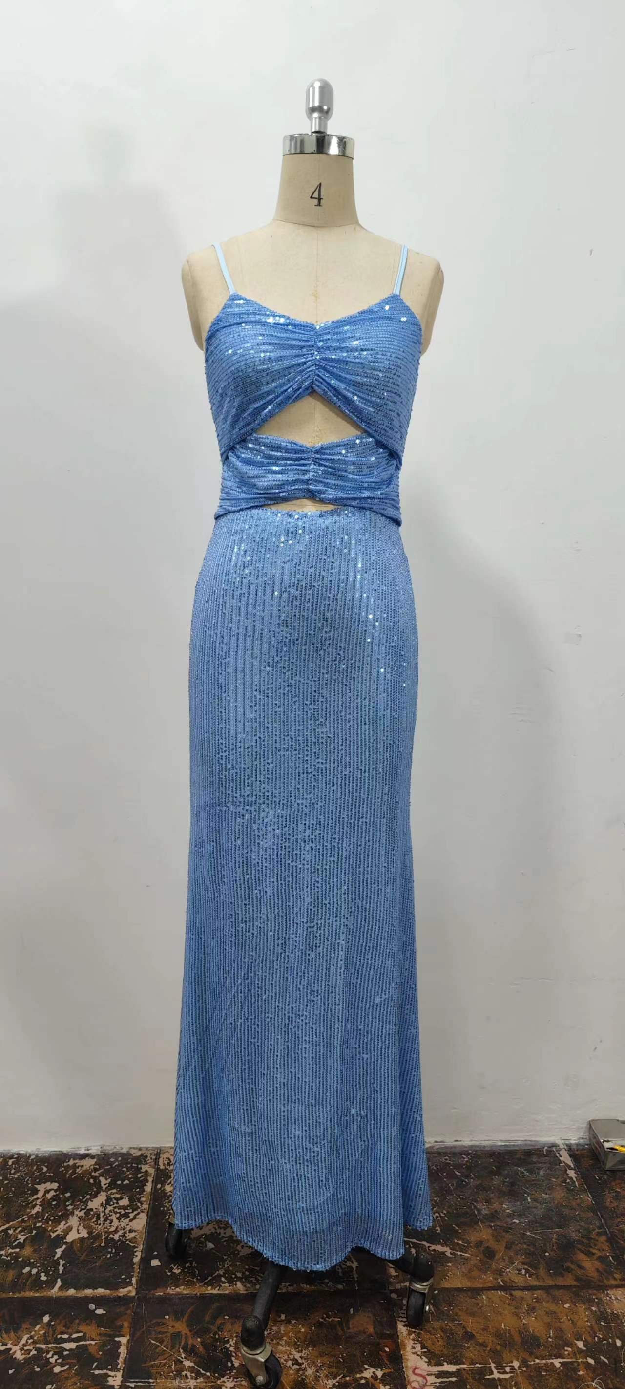 Women sexy suspenders formal party evening dress 10