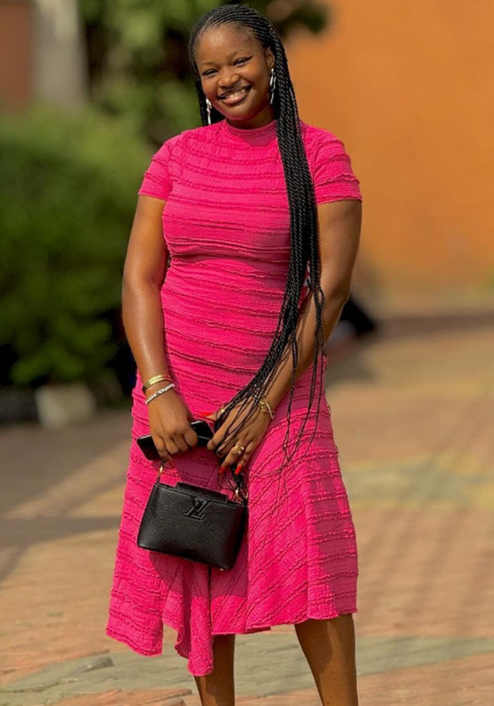 Women Summer Round Neck Short-sleeved Dress